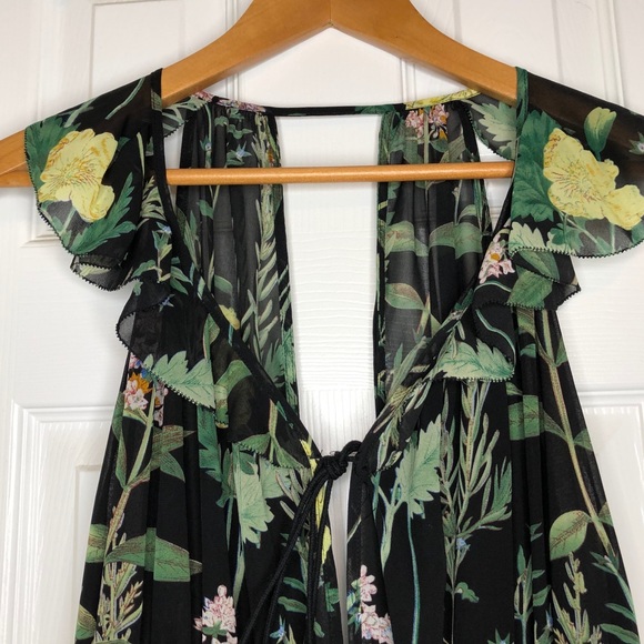 Lulus Leaf Your Mark Black Floral Print Maxi Dress - Picture 8 of 9